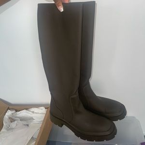 ZARA army green combat boot